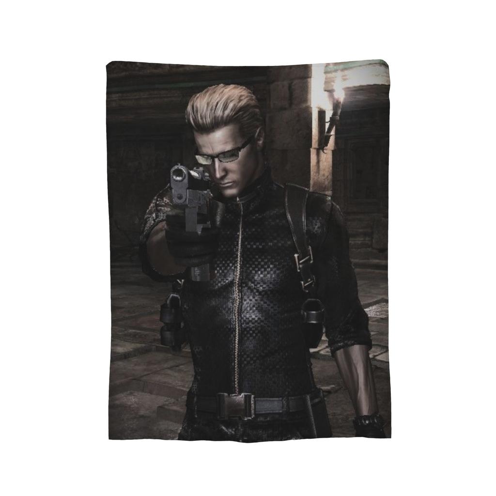Super měkká přikrývka Albert Wesker Prémiový fleecový flanel Lehká přikrývka na postel Útulné teplé přikrývky Pro celoroční použití