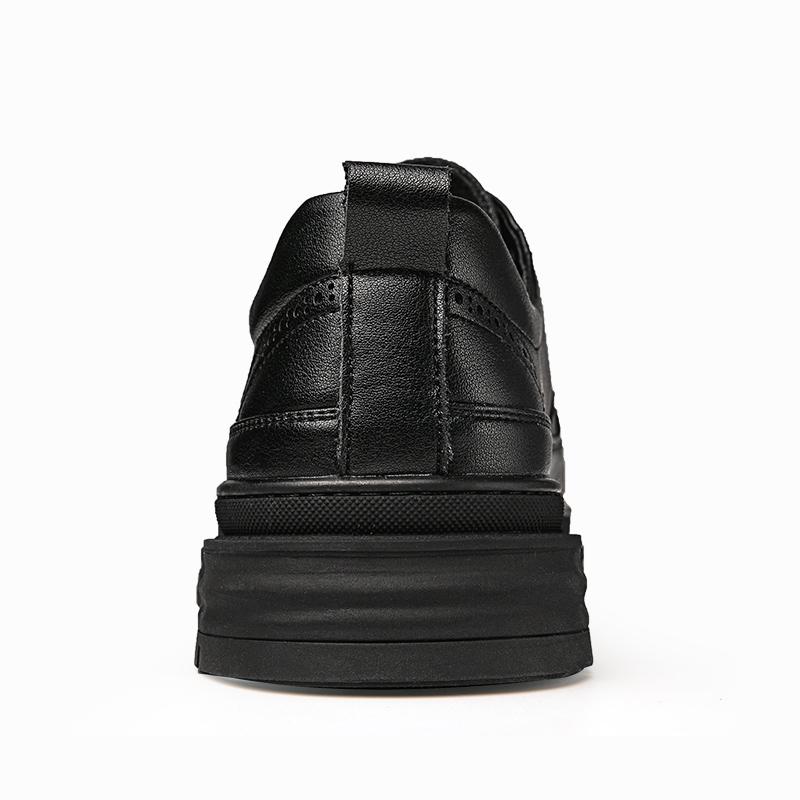 Frühling Sommer Schwarz Weiß Echtes Leder männer Schuhe Mode Lässig Turnschuhe Wilden Herren Schuhe Non-slip Bord Schuhe