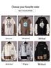 Men's Trendy Letter Print Hooded Sweatshirt - Spring & Autumn Faux Two-Piece Casual Sports Jacket