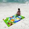 Keroro Gunsou Frog Towel Soft Lightweight Anti-Sand Large Beach Towel Quick-Drying Bath Sports Family