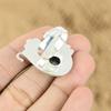 925 Silver Labradorite Gemstone Promise Engagement Statement Flower Ring Jewelry