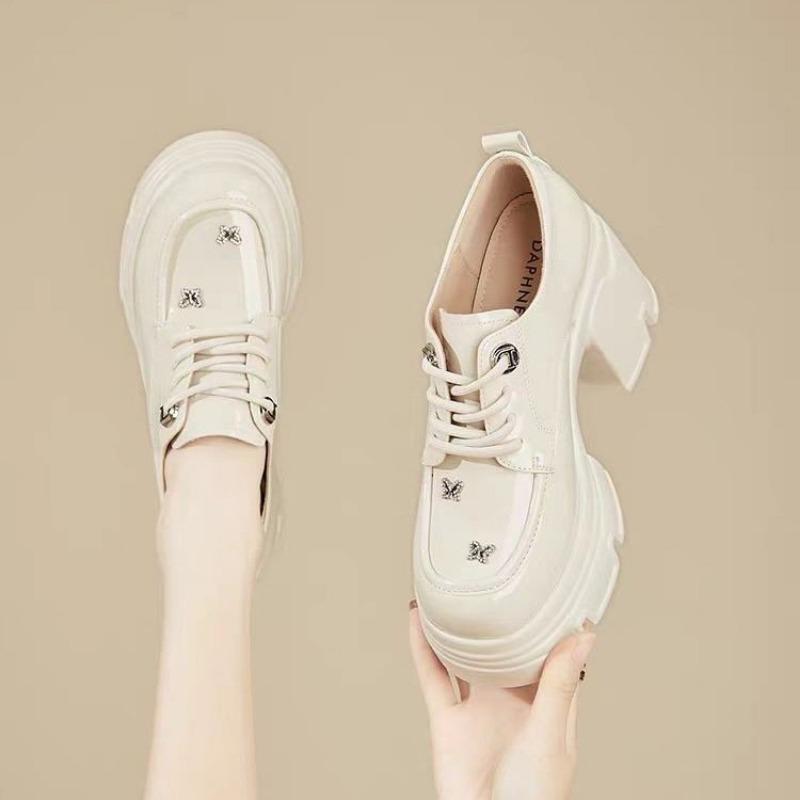 

Fashion Women s High Heels Mary Jane Thick Sole Fashion Thick Heels Autumn Women s Casual Classic Sweet Punk Women s Lolita Shoes 40 бежевый