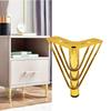 Förtjockad Design Metallmöbelben Gyllene Färg Triangulära Metallben Skåpinstallation