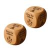 Wooden Quilting Decision Dice Office Stress-Relief Dice Funny Desk Work Dice Handmade Gag Gifts