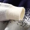 Mao Ren Men's Gradient Warm Knit Mock Neck Long Sleeve Tee