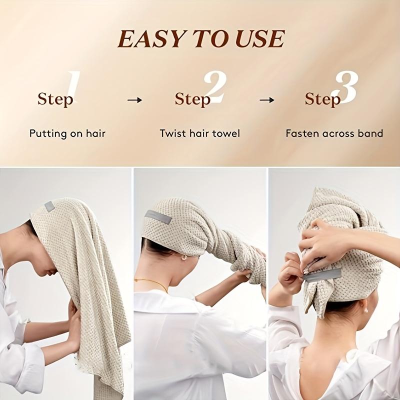 Women's Quick Drying Ultra-fine Fiber Hair Towel Super Absorbent Household Bathroom Towel