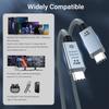 PD 3.1 240W USB4 Cable For Thunderbolt 3/4 8K HD 40Gbps 48V 5A Fast Charging USB Type C Data Cord For MacBook iPad Phone Laptop