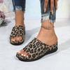 Plus-size Women's Shoes Fish-mouth Wedge Heels New Flip-flops for The Season