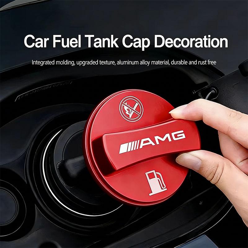 Tire- For Mercedes Benz AMG W203 W206 W220 W205 W211 W212 W201 W168W167-Red/Blue/Fuel Tank Cap Cover Aluminum Alloy Lid/Car Tire