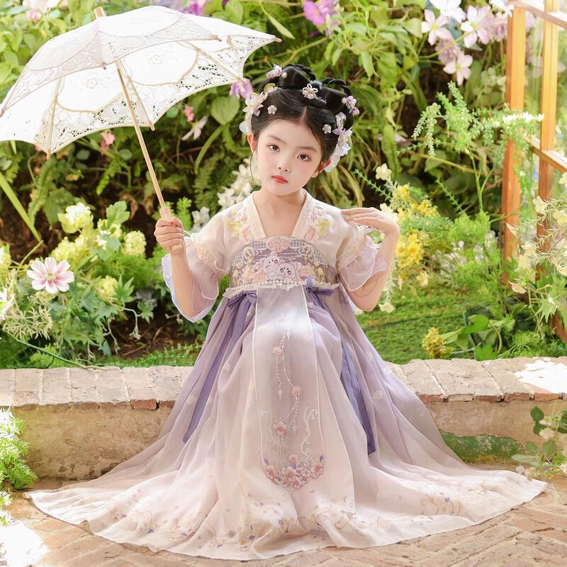 Sommer-Hanfu-Kleid für Mädchen