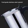 Mirror Polishing Finish Stainless Steel Coffee Pot Stovetop Espresso Maker  Outdoor Brewing