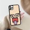 Cute Domo Kun For IPhone 17 16 15 14 13 12 11 Mini Pro Max Plus PC+TPU Back Phone Cover