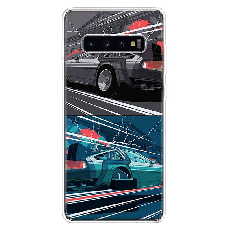 Back to the Future DeLorean Time Machine Phone Case For Samsung Galaxy A52 A51 A50S A32 A22 A12 A02S A72 A71 A31 A70 A30S Note 2