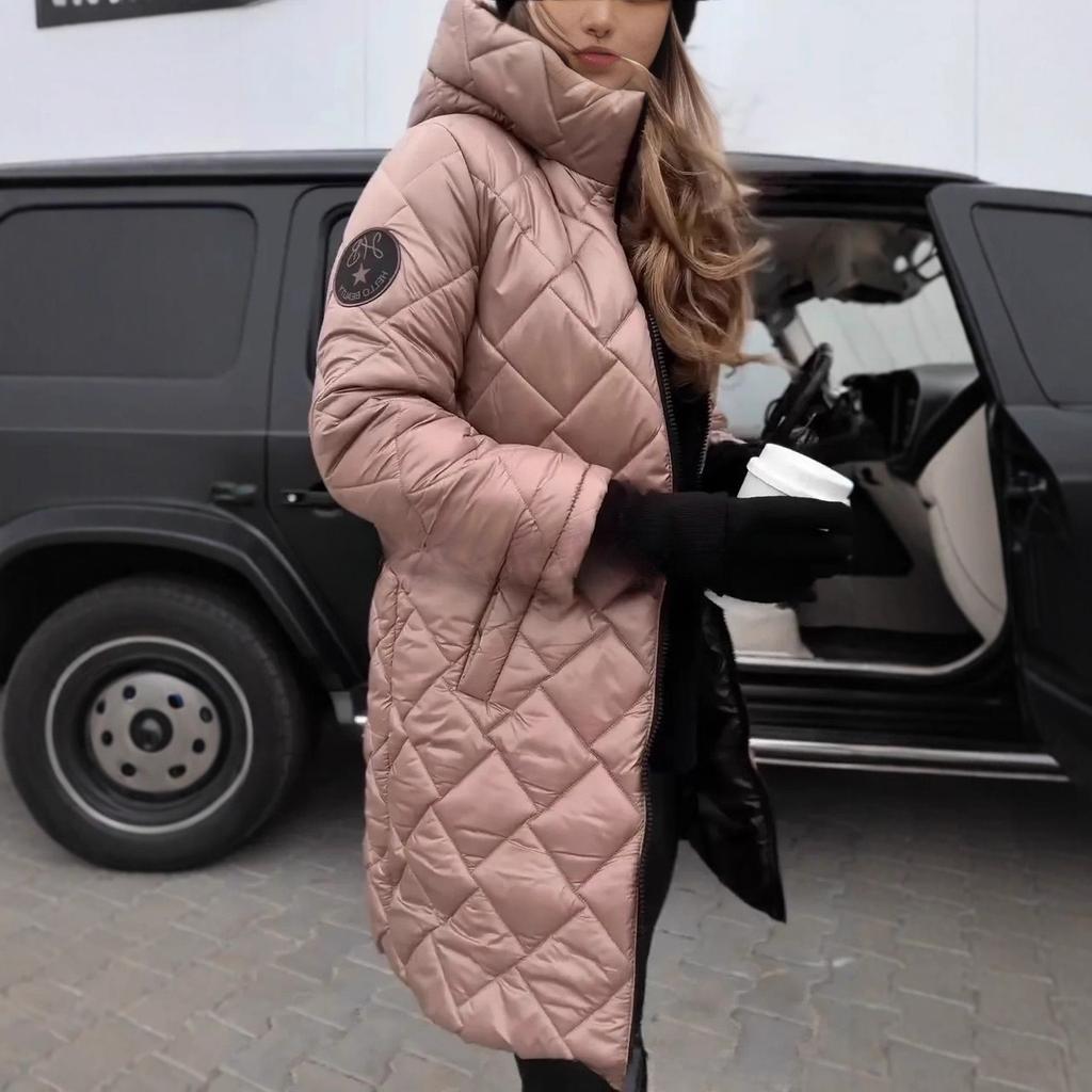 Hooded Zipper Long Casual Cotton Jacket Cotton Jacket