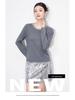 Light Luxury 3D Cable Knit Beaded Round Neck Long Sleeve Sweater Top for Women
