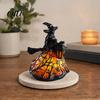 Resin Craftsmanship Ornament Halloween Witch/Ghost LED Lamp, Gothic with Warm Light for Unique Gift Home Decor, Desktop Spooky Night Party Decor Theme