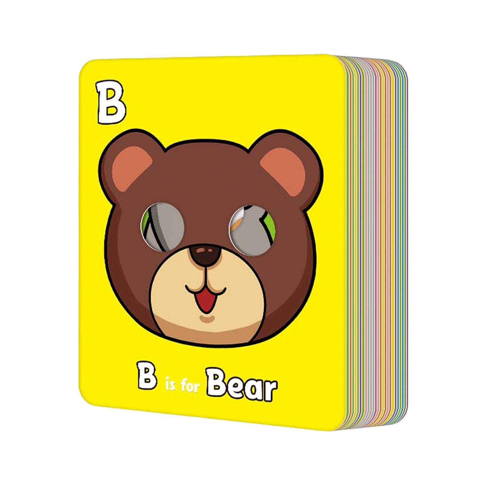 26 карточек с алфавитом, забавные карточки для изучения животных для детей, развивающие карточки с алфавитом, маски с мордочками животных, забавный обучающий инструмент для малышей