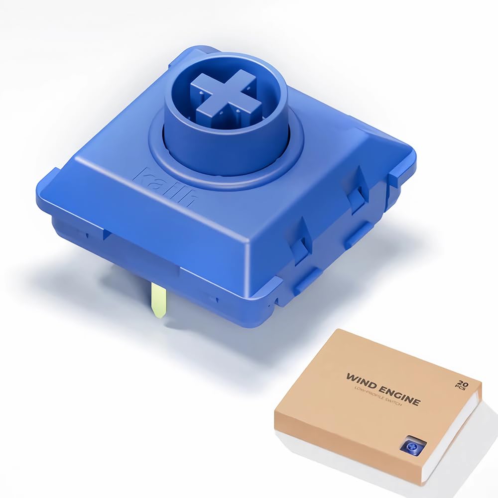 

Kailh Customized Low Profile Key Switch Blue of Leverless Controller Thin Key Switch For Haute42 Highly Durable Blue Type Key Switch (Pack 20) синій