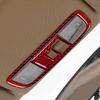 1 Pc Red Carbon Fiber ABS Car Reading Light Panel Decoration