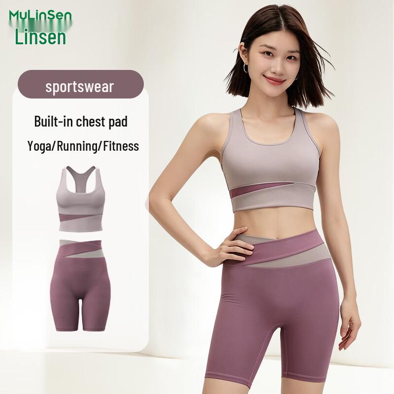 

Women s Yoga & Fitness Sleeveless Top & Shorts Set XL