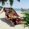 Colorful Floral Pattern Design Beach Towel Quick-drying for Travel Outdoor Sports Jogging Beach and Swimming