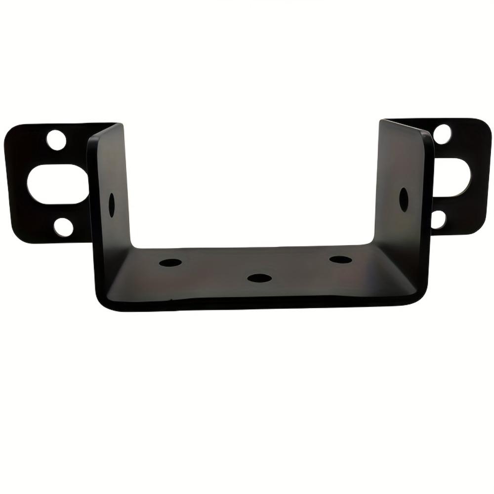 4 pezzi Staffa ad Angolo a U Robusta, Connettore Metallico Spessorato per Supporto Mensole in Legno, Adattatore Telaio Letto Larghezza 6,5 cm