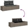 Garden Sofa Set 7 Pcs Gray