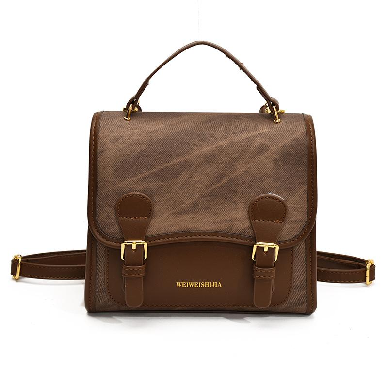 

Casual commuter women s backpack Autumn Winter 2025 new splicing contrasting handbag travel backpack