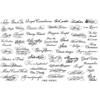 HD Klare Nagelstempelplatten Englische Buchstabenmuster Französische Maniküre-Schablonen Maniküre-Werkzeuge