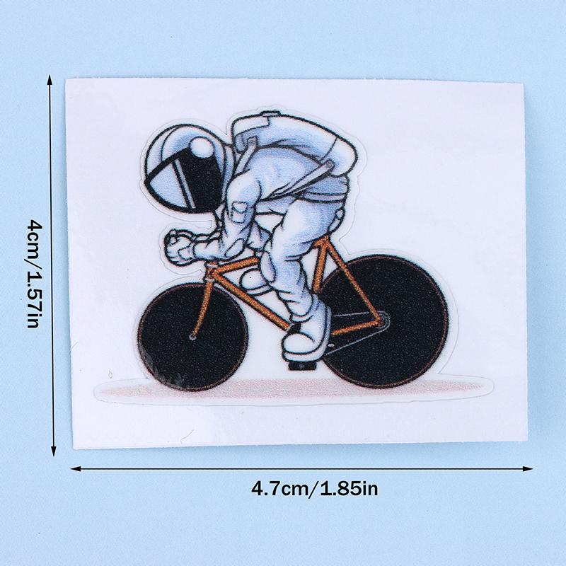 Astronaut Cycling Bicycle Stickers For Bicycle Frame Top Tube DIY Waterproof Cycling MTB Road Bikes Frames Decor