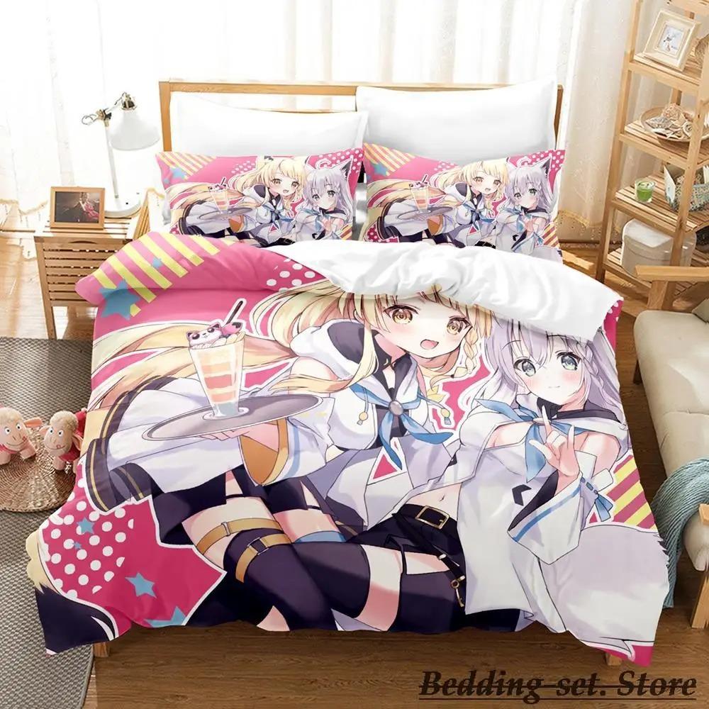 Brandneues NEKOPARA OVA Bettwäsche-Set Einzelbettgröße Größe Einzelbettgröße Doppelbettgröße Queen-Size King-Size Größe Bett-Set Schlafzimmer für Erwachsene und Kinder Bettbezug-Sets Anime parure de
