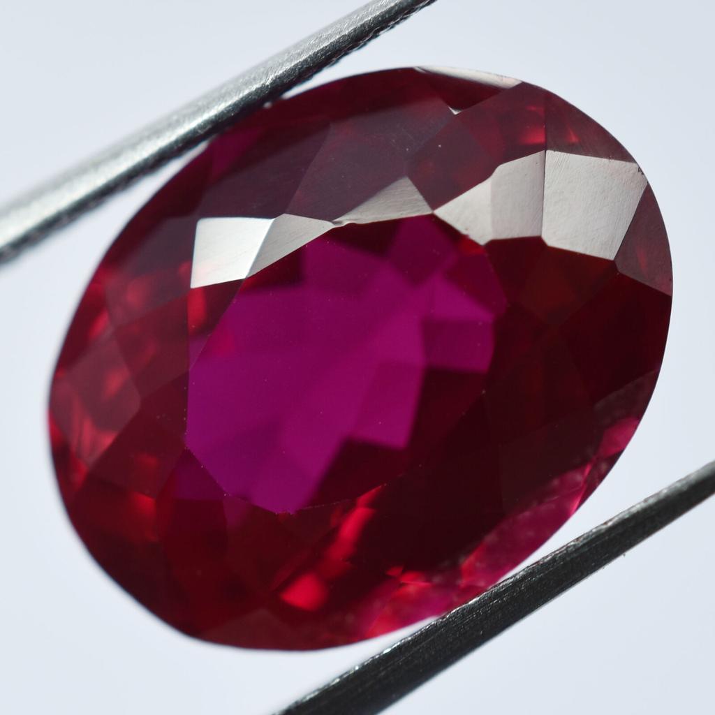 8.40 Ct AMAZING NATURAL Ruby RED Loose Gemstone Oval Shape Earing Size CERTIFIED xS-638