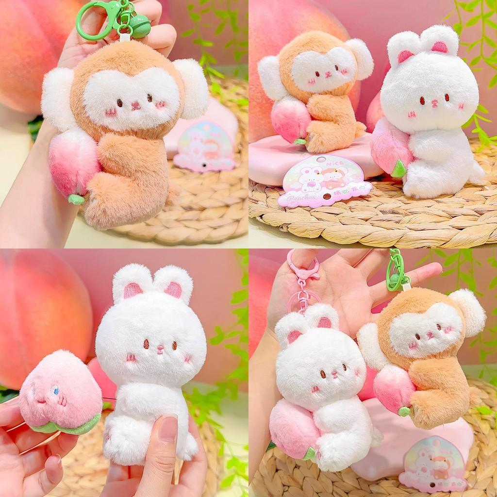 Keychain Plush Fun With Adorable Peach You Delight And Cute Animal Styles