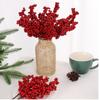 100/1PCS Christmas Artificial Berries Branch Red Holly Berry Stem Garland DIY Flowers Plant New Year Party Home Decor Ornaments