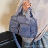Korean Version of Casual Portable Small Square Bag Women's New Versatile Fashion Shoulder Messenger Bag Nylon Cloth Multi-pocket Pillow Bag