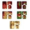 Holiday Bathroom Decor Set Christmas Toilet Seat Cover, Mat, and Foot Pad Christmas Bathroom Accessories Rug Set