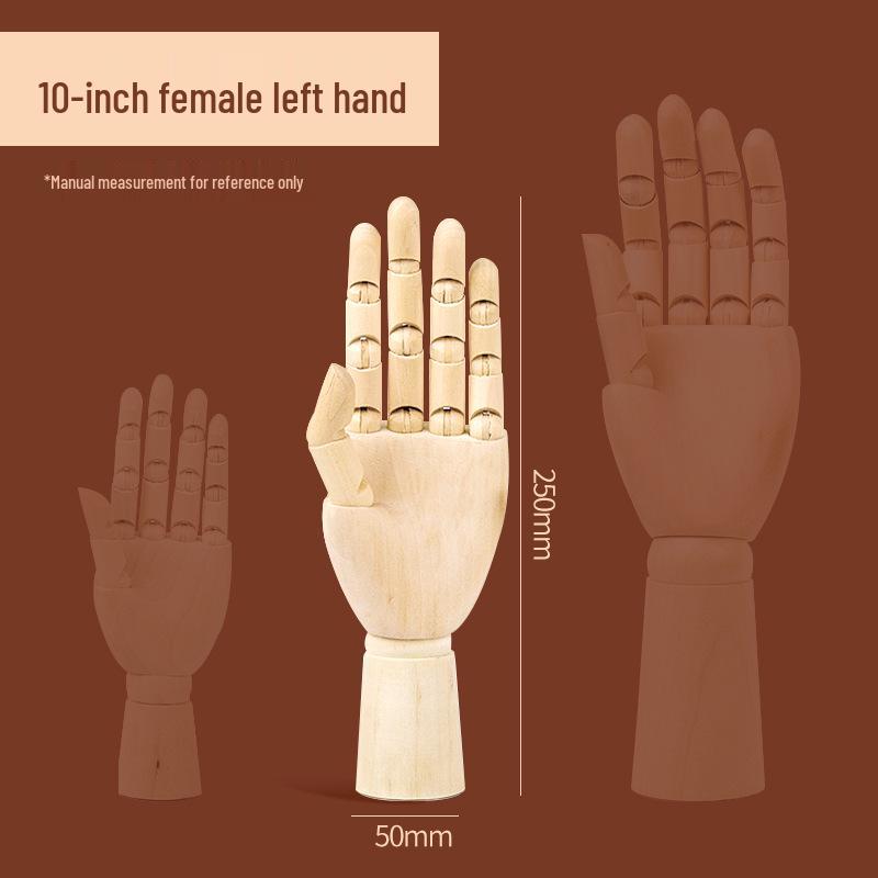 12-Inch Flexible Wooden Jointed Figure Model for Sketching and Painting
