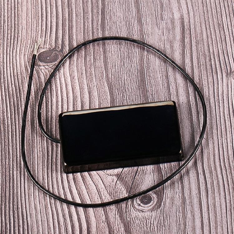 Black Covered Double Coil Pickup Featuring 7.85k Resistance 2 Wires For Electric & Pickup Box Guitar Ensuring Durability
