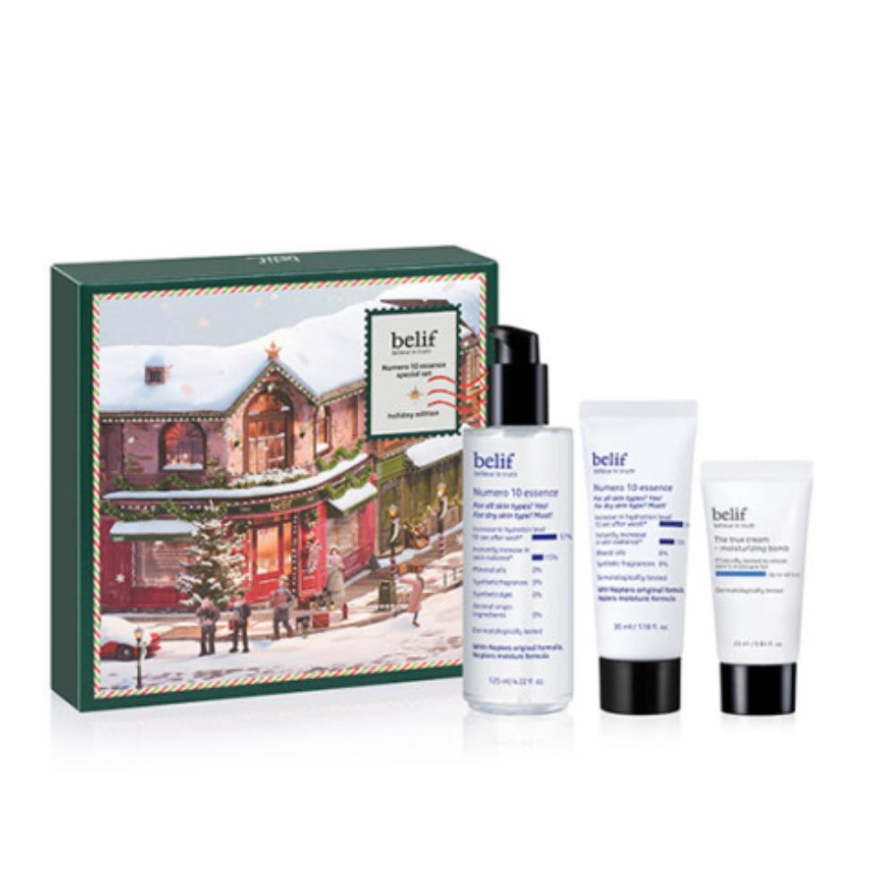 belif Numero 10 Essence Holiday Edition Set - Numero 10 Essence 125ml + 35ml + The True Cream Moisturizing Bomb 25ml