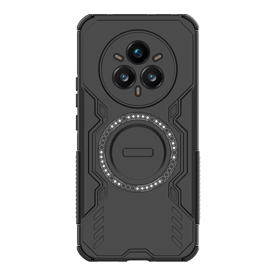 Hard Magnetic Phone Case For Realme 14 5G/Realme 14Pro Plus 5G  Dual-Layer Heavy Duty TPU+PC Shockproof Cover For OPPO K12S