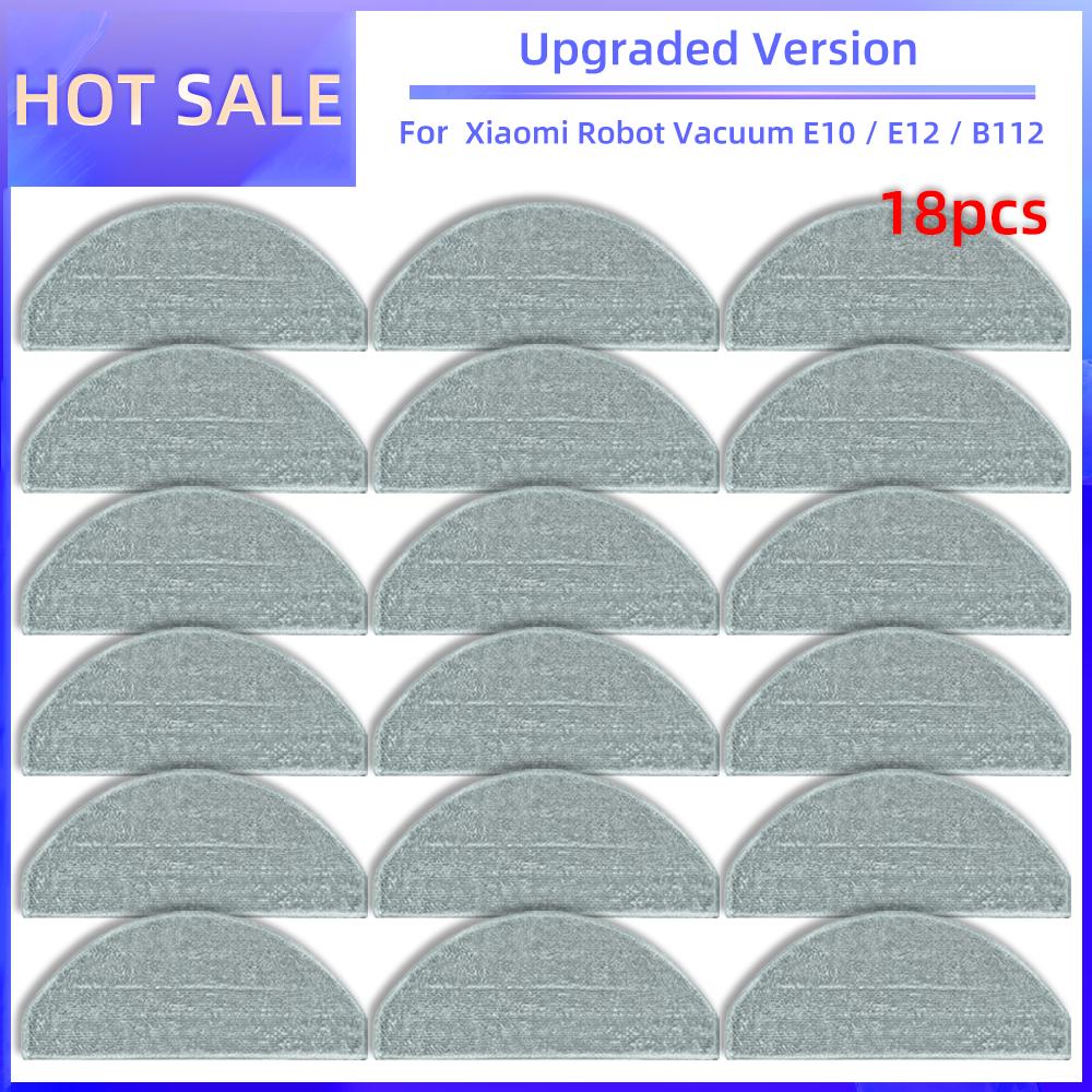 For Xiaomi Robot Vacuum E10, E10C, E12, B112 Replacement Parts Side Brush Hepa Filter Mop Rag Spare Parts Accessories