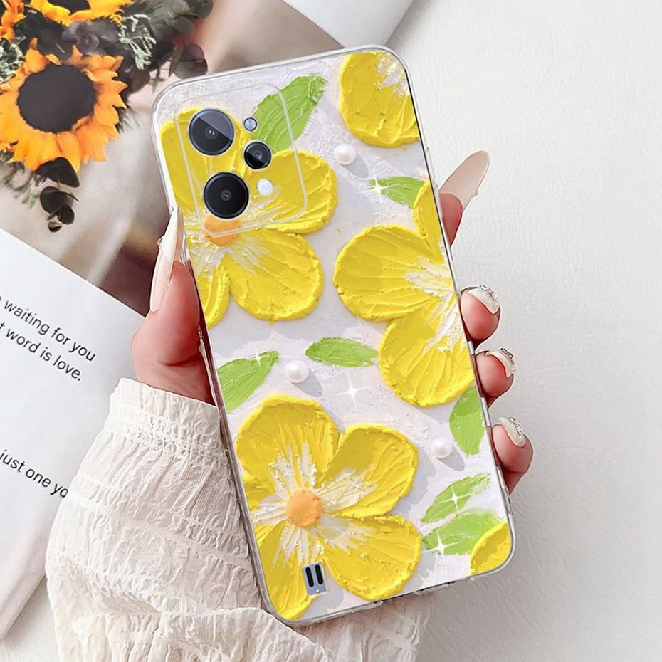Cute Painting Phone Case For Realme C31 C33 Soft Silicone TPU Back Cover For Realme C31 C33 2023 Cases Bumpers