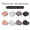 Pedra Memorial para Pets Yousheng Formato de Coração e Pata Pedra de Lembrança para Cão ou Gato com Porta-Retrato Lápide Memorial para Pets para Uso Interno Externo Perda de Pet