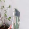 Banana Leaf Pattern Transparent Hard Pc Phone Case For Samsung Galaxy Z Flip 3 5g Back Cover