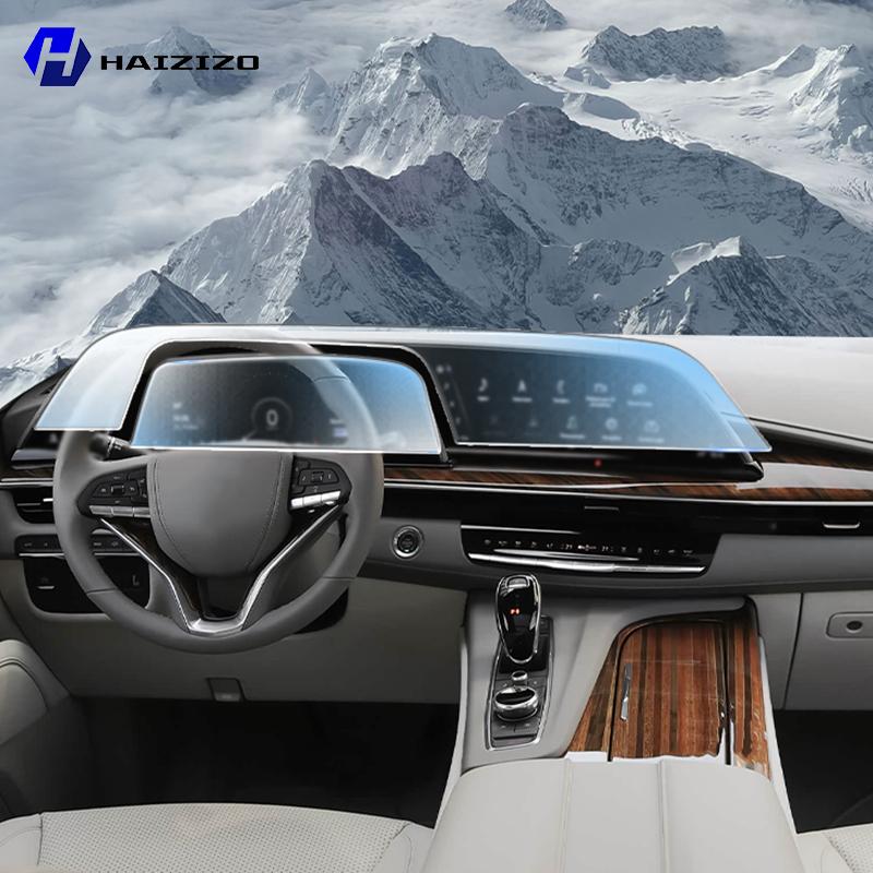 For Cadillac Escalade -2024 LCD Screen Anti fingerprint Matte TPU film Car navigation screen protector film Accessories PPF