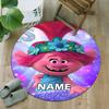 Customizable T-Trolls3 Round Non-Slip Carpet - Ideal for Garden, Picnic, Office, Perfect for Decoration, Suitable For All Seasons