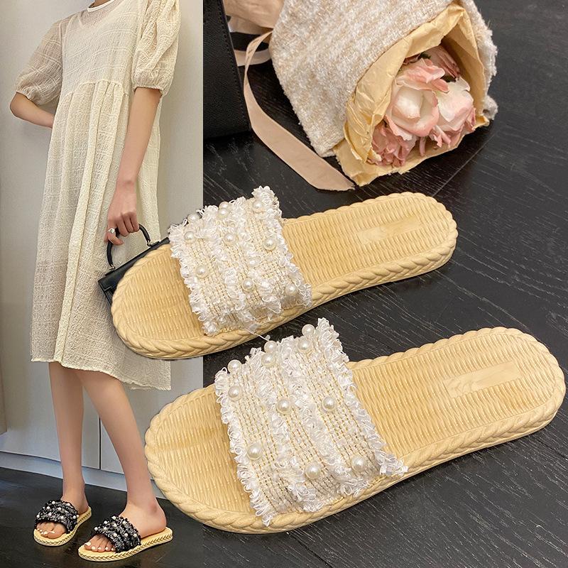 Ciabatte perle estive da interno ed esterno nuove fondo morbido casual fresche ciabatte ins moda