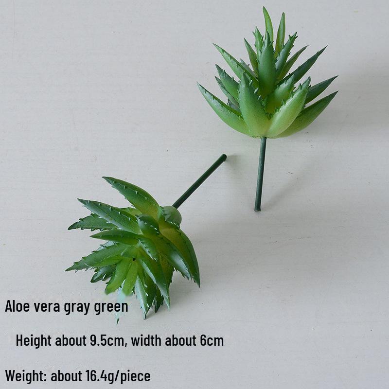 Mini Flocking Artificial Succulent Bonsai for DIY Wall Decor