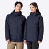 Unisex 3-in-1 Outdoor Hooded Jacket with Removable Down Liner
