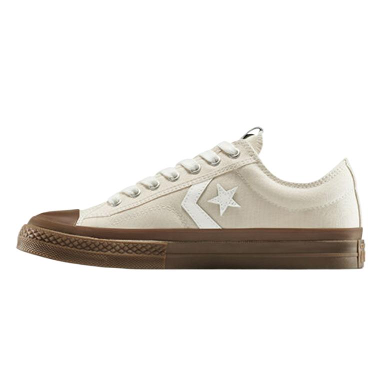 Converse Star Player 76 Gum Sole Comfortable Simple Fit Low Top Skate Shoes Unisex Sneakers Beige A13475C